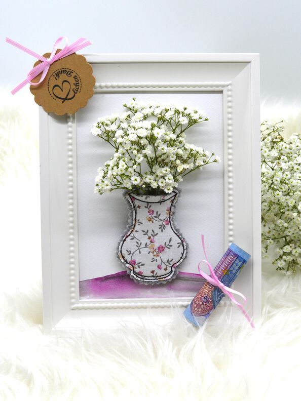 Stickdatei Wunscherfüller Vase Blumen für Dich image number 4