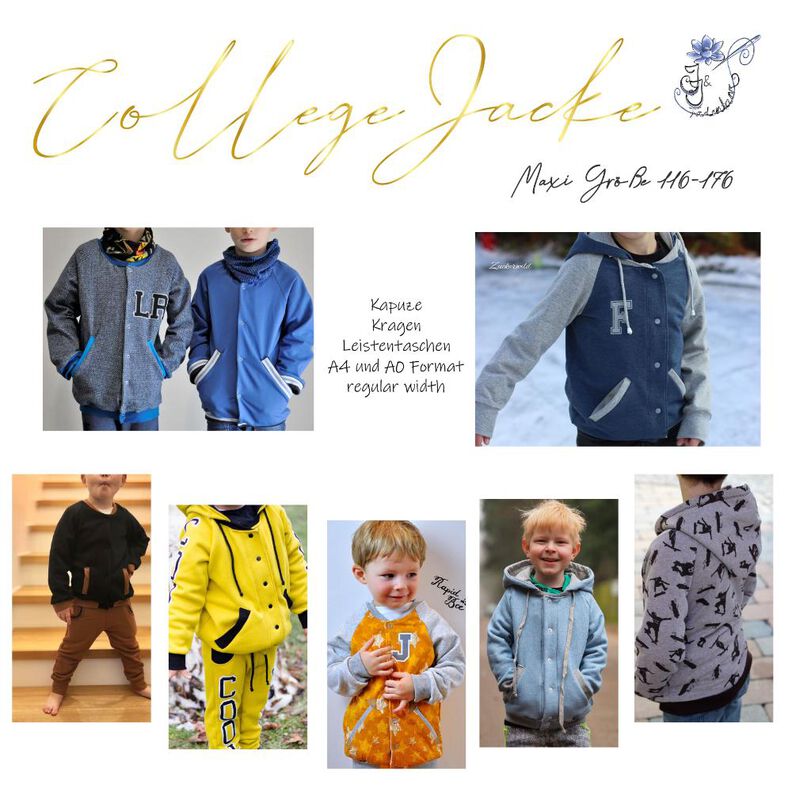College Jacke Maxi Größe 116-176 mit Beamer funktion image number 1