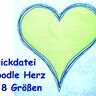 Stickdatei Doodle Herz  thumbnail number 1