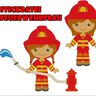 Feuerwehr Frau / Mädchen Stickdatei thumbnail number 1