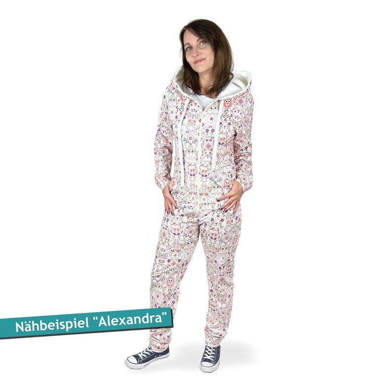 Jumpsuit Onesie (tailliert), XS-4XL, Schnittmuster m. Ebenen image number 4