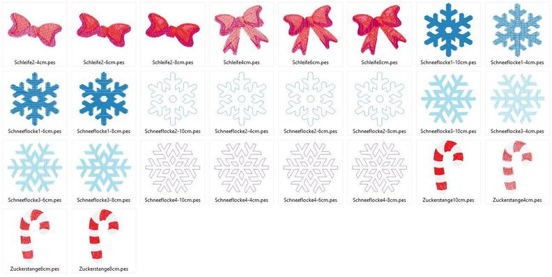 Rentier Gesichter Stickdatei Weihnachten bis 10cm image number 6