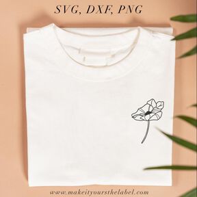 Anemone Blume Plotterdatei SVG/ PNG / DXF