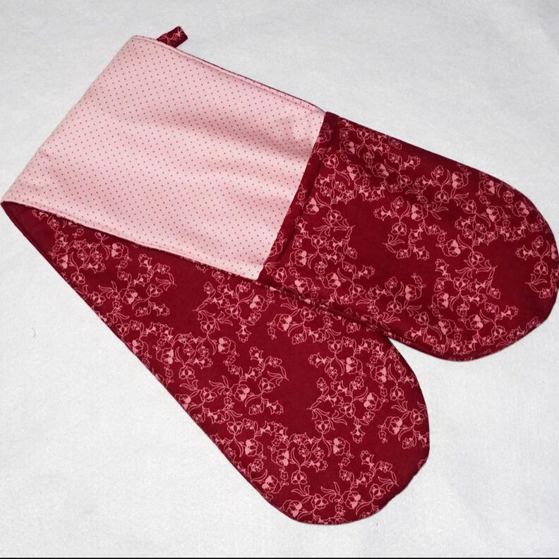 Ofenhandschuh doppelter Topflappen - nähen OHNE Schrägband image number 1