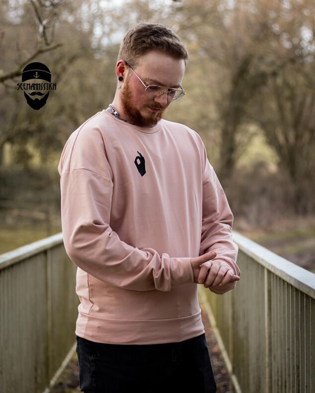 lovely men oversized hoodie XS-6XL Herren Pullover Shirt image number 8