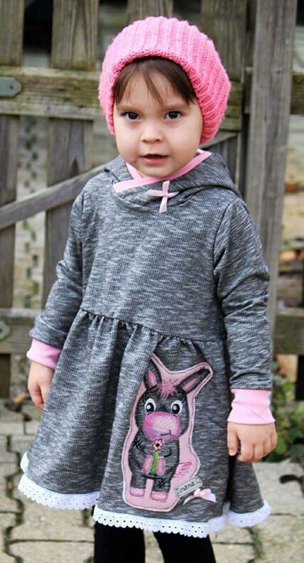 HOODIEKLEID FÜR MÄDCHEN GR 56 - 146 image number 2