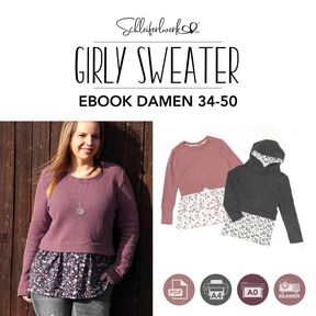 Girly Sweater Damen | Schleiferlwerk | eBook | 34-50 Girly Sweater Damen | Schleiferlwerk | eBook | 34-50