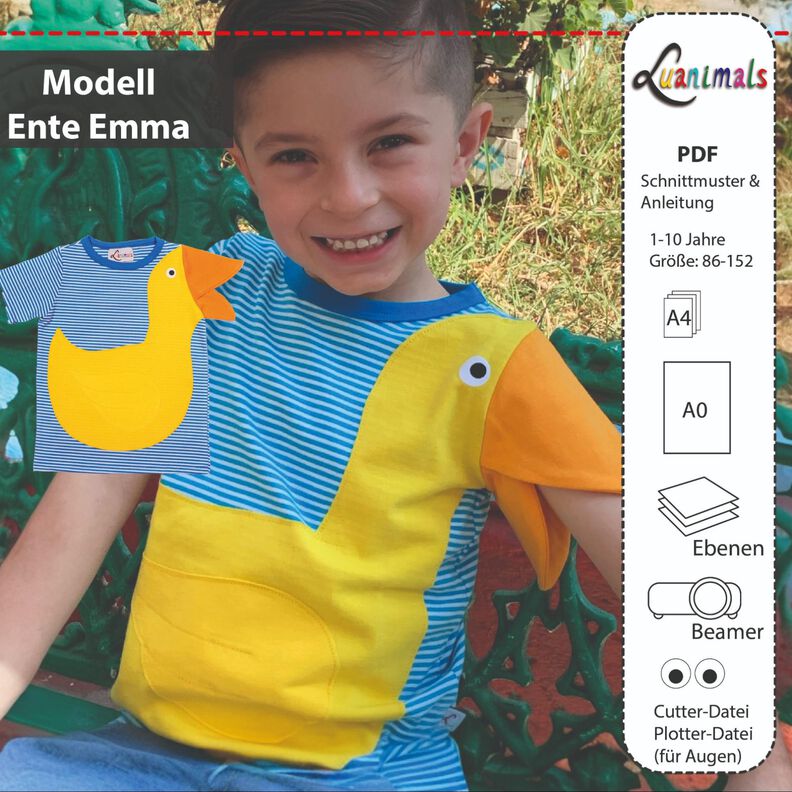 T-Shirt Kind E-Book Luanimals Ente Emma (86-152cm) image number 1