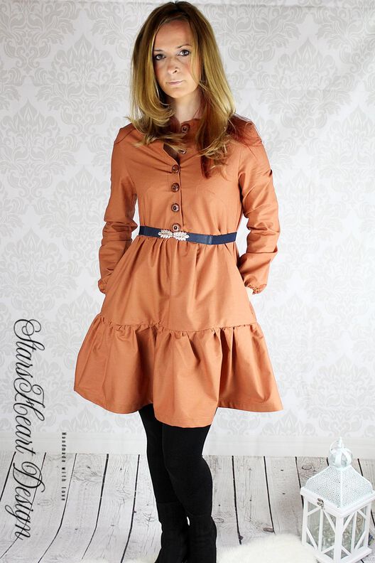 Kinder Stufenkleid mit Taschen LANGKAH ♥ Gr. 98-164 image number 4