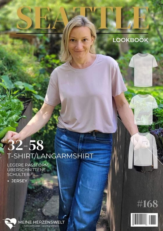 T-Shirt Damen – Schnittmuster 32-58 – Seattle image number 2