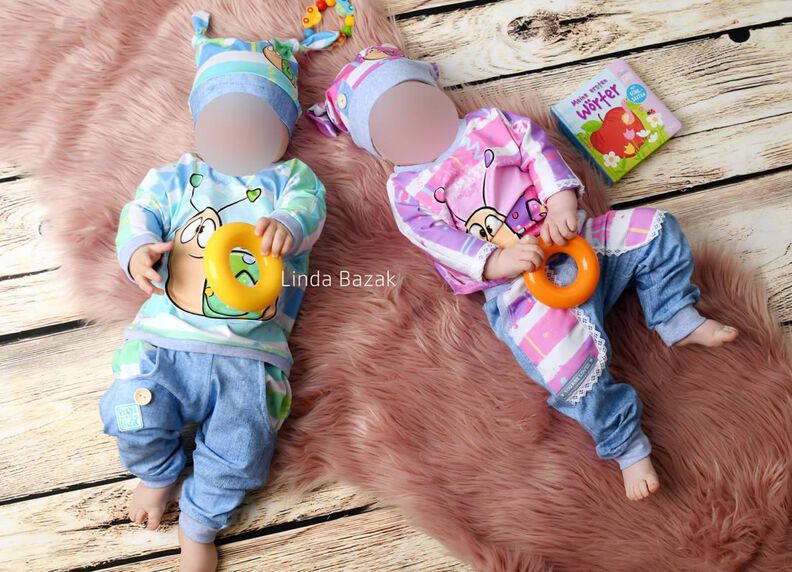 Baby Hose Shirt + Mütze Baby Set EASY (3-teilig) ♥ Gr. 56-98 image number 5
