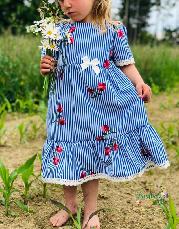 *Girls Partydress Webware*GR. 74 BIS 152 Kleid Einschulung image number 3
