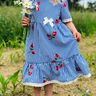 *Girls Partydress Webware*GR. 74 BIS 152 Kleid Einschulung thumbnail number 3
