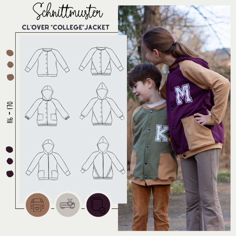 CL*OVER 'college' Jacket (110 bis 170) image number 1