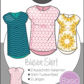 Ebook/Nähanleitung Basic Blusen-Shirt Damen Gr. 32-50