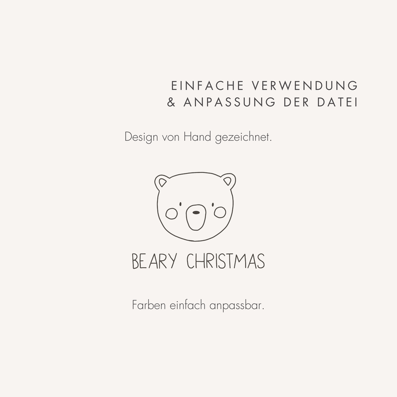 Plotter- und Laserdatei "BEARY CHRISTMAS" image number 2