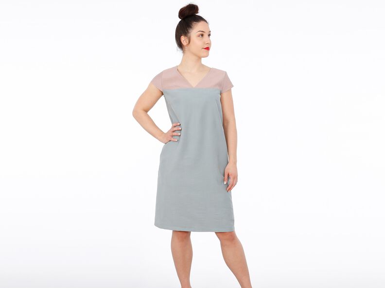 FRAU ALVA - Sommerkleid mit V-Auschnitt und Taschen XS-XXL image number 3