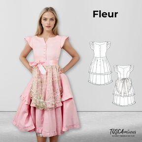 Schnittmuster Dirndl Fleur Gr. 34-54 - Leinenkleid