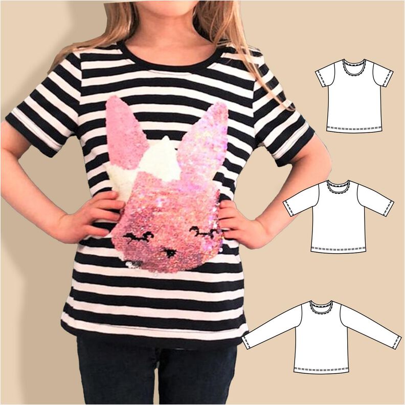 Shirt Lio – Kinder, 3 Ärmellängen, Gr. 86-158, A4+A0 image number 1
