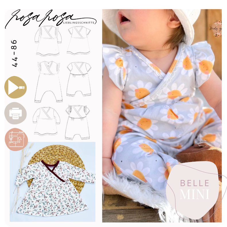 Tunika/ Jumpsuit #MiniBelle 44 - 86 A4/ A1/ Beamerdatei image number 1