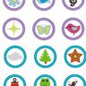 2cm Minis jeweils mit 3cm Button 54 Motive Stickdatei thumbnail number 10
