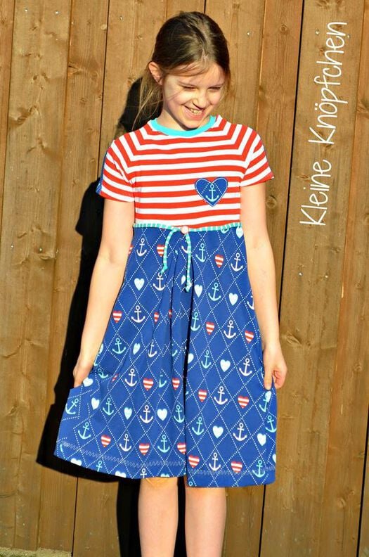 eBook Aurinko - Raglankleid mit Tasche Größe 98 - 164 image number 2
