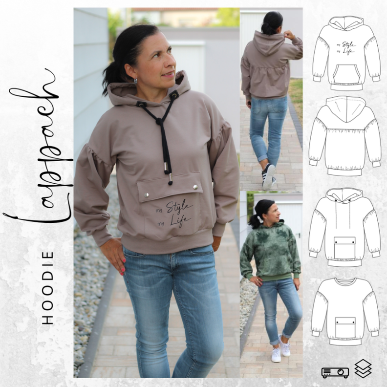 Hoodie LAPPACH Gr. 34-54 Ebook Schnittmuster image number 1