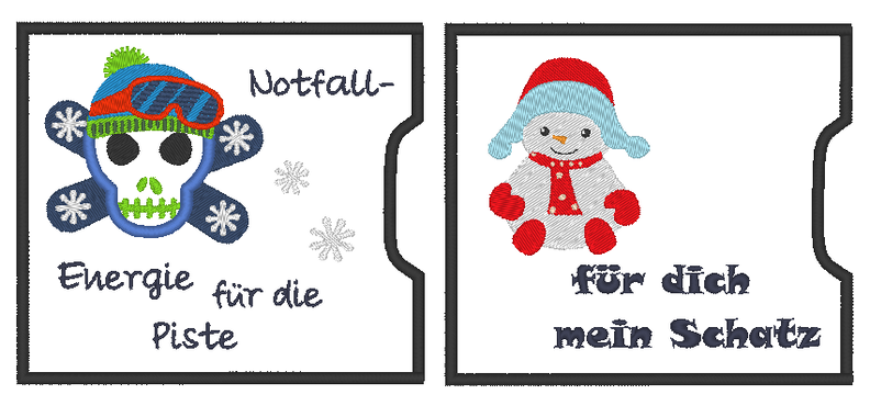 Schokoladen Verpackung Hülle Weihnachten ITH Stickdatei image number 6