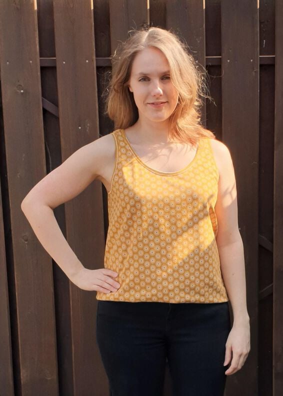 Mila – Lockeres Jersey-Top für Sommer, BU 80-116, A4+A0 image number 3