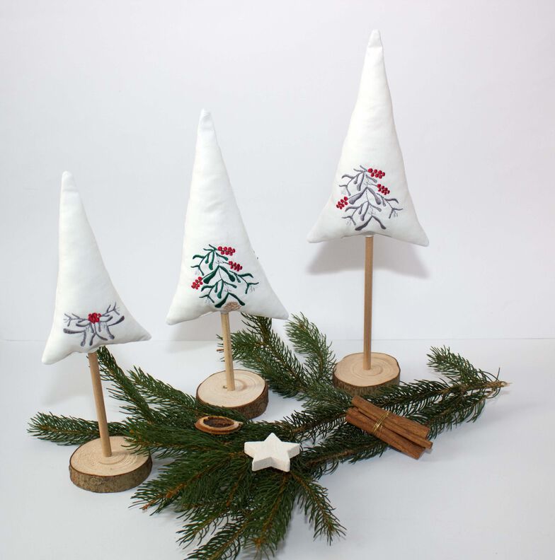 Stickdatei Mistelzweig Weihnachtszweig image number 2