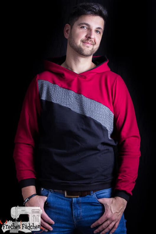 Herren-Hoodie "Kai" - EBook und Nähanleitung - Größe 44-64 image number 4