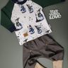 Knopfleisten Kinder Pullover BUTTON RAGLAN Baby Gr. 50 - 86 thumbnail number 4