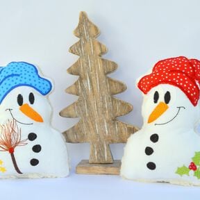 ITH Stickdatei Schneemann für den 13x18cm Rahmen