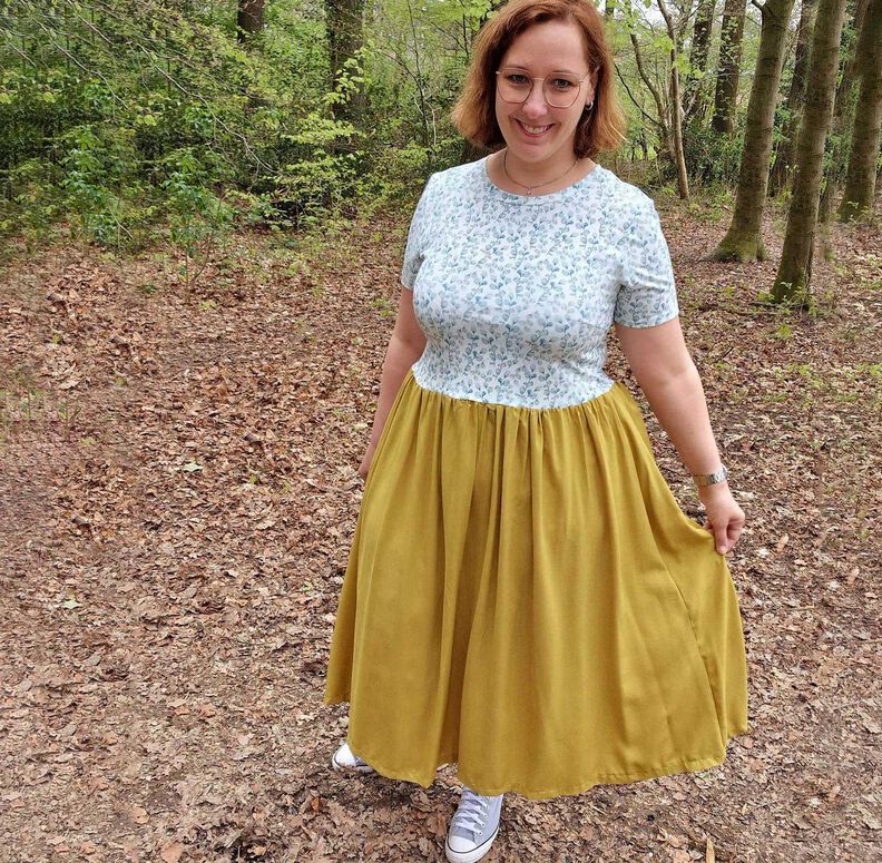 Kleid SUZANA (32-58) Materialmix Schnittmuster image number 11