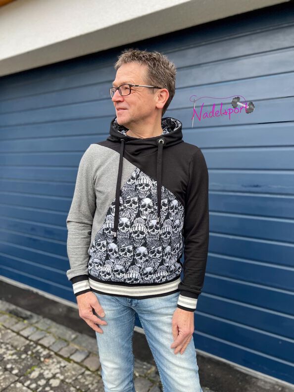 Hoodie SCHIO Men XS-XXXL Ebook Schnittmuster image number 5