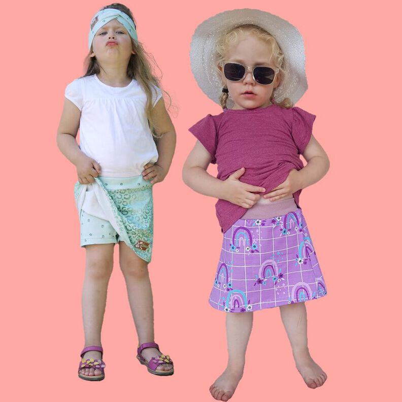 Kinder Rock mit Shorts Skort Hosenrock CERGAS ♥ Gr. 92-164 image number 1