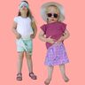 Kinder Rock mit Shorts Skort Hosenrock CERGAS ♥ Gr. 92-164 thumbnail number 1