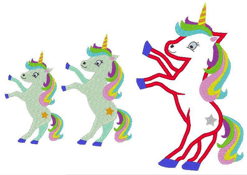 Stickdatei Einhorn image number 4