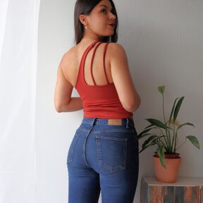 Xalli | Asymmetrischer Bikini, Top und Rock mit Ring