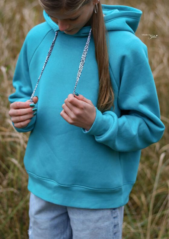 Raglanhoodie Kinder –  Schnittmuster Gr. 110-176 – Denver  image number 9