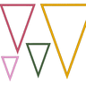 Stickdatei - Wimpel spitz Rahmen Dreieck thumbnail number 1