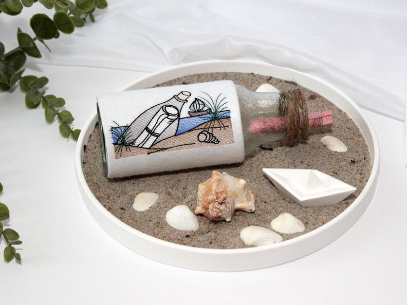 Stickdatei Flaschenpost  image number 6