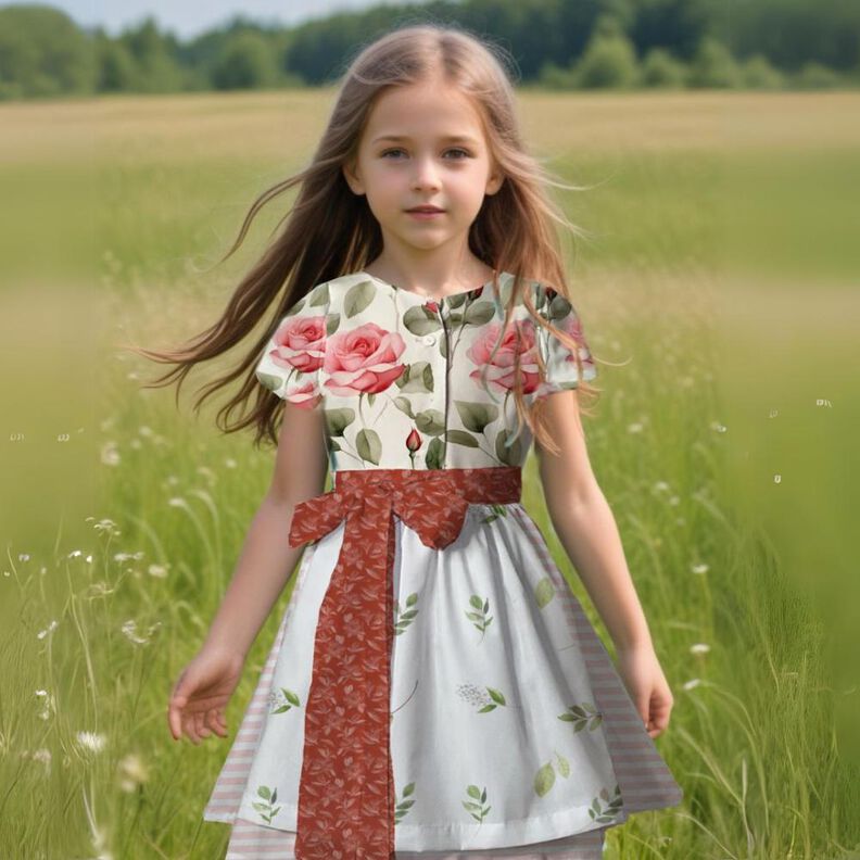 Schnittmuster Kinderdirndl Heidi Gr. 80 -140 Beamerdatei image number 1
