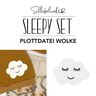  Sleepy Plotterdatei Wolke | Schleiferlwerk  thumbnail number 1