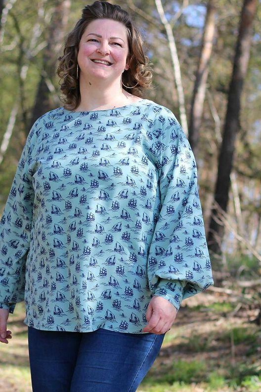 Raglan Bluse (34-58) PRIMAVERA Damen Schnittmuster image number 7