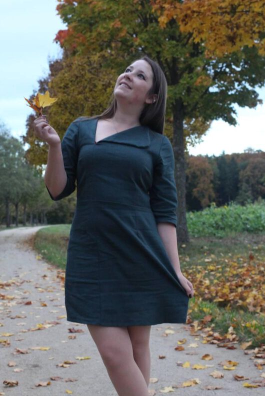 Kleid Eutikleid Reißverschluss + Schlitz KHAYAL ♥ Gr. 34-56 image number 7