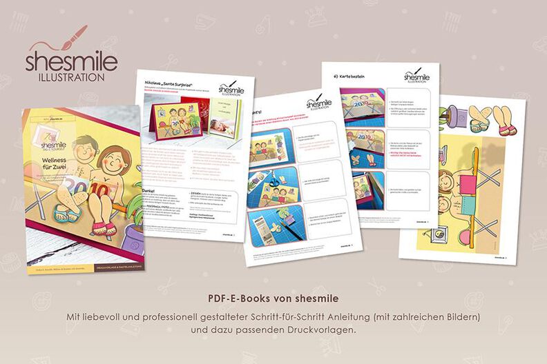 Geldgeschenk "Wellness für Zwei" (Druckvorlage & Bastelanleitung) image number 2