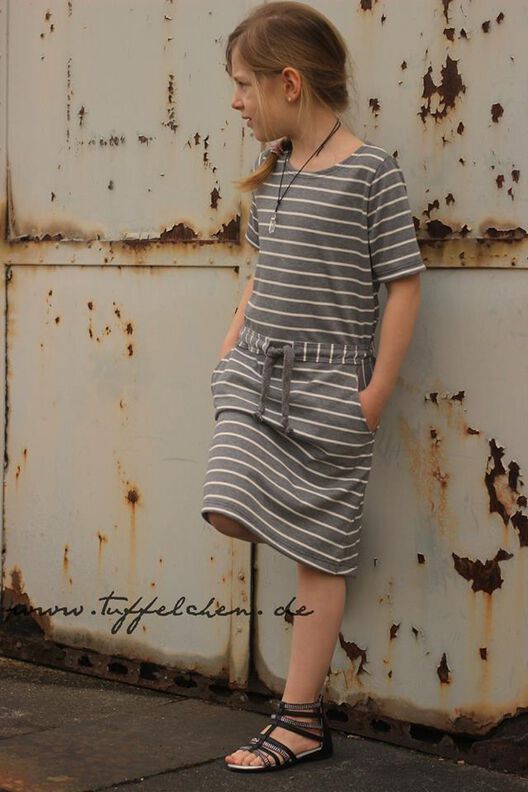 Kleid/Shirt Kinder Schnittmuster Gr. 134-176-deine HELMA #41 image number 6