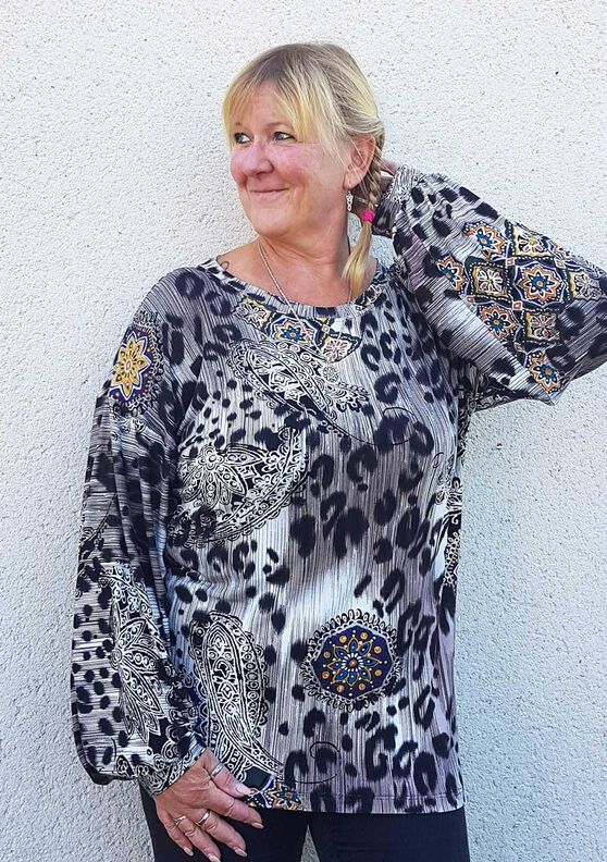 Jersey Bluse (32-56) CASTANHA Damen Shirt Schnittmuster image number 9