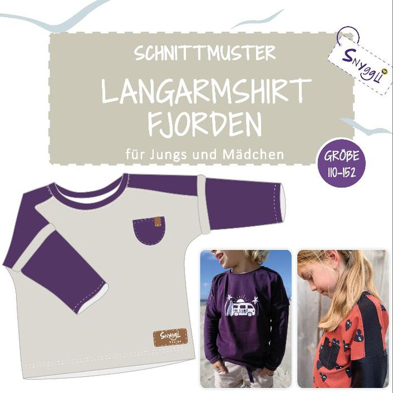 Langarmshirt Fjorden Kids, div. Varianten, Gr. 110-152 image number 1